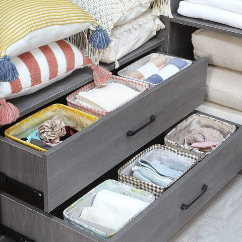 Canvas Drawer Organizer for Innerwear, Clothing, Underwear, Bra, Socks, Tie, Etc